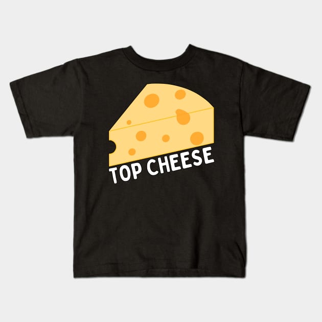 TOP CHEESE Kids T-Shirt by HOCKEYBUBBLE